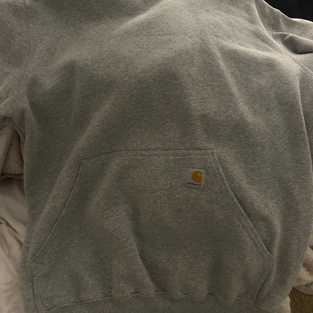 Carhartt Heather Gray Sweatshirt with Logo